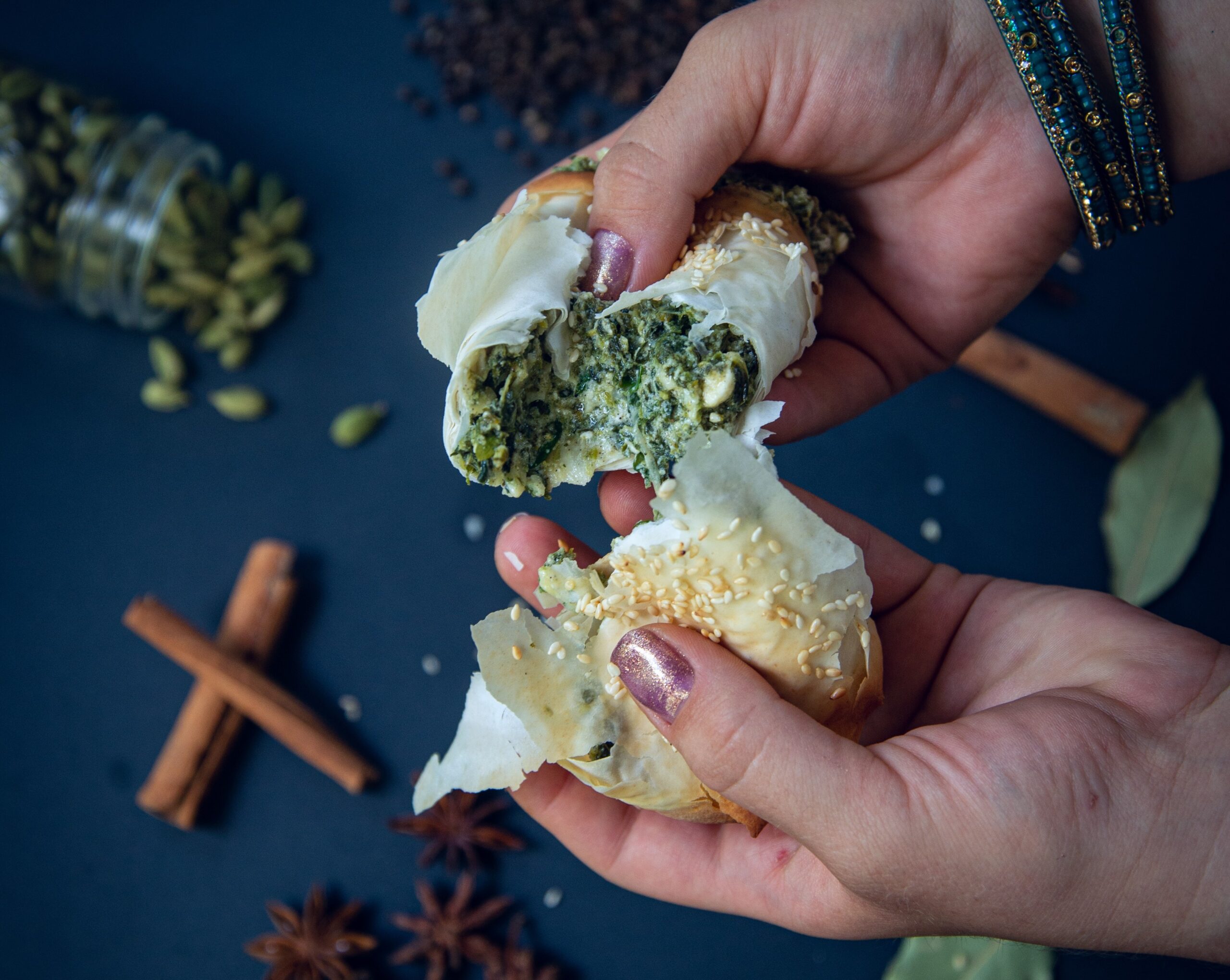 Spinach Pie Display